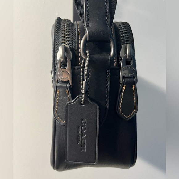 Coach Crossbody Black Leather Bag - Picture 3 of 8